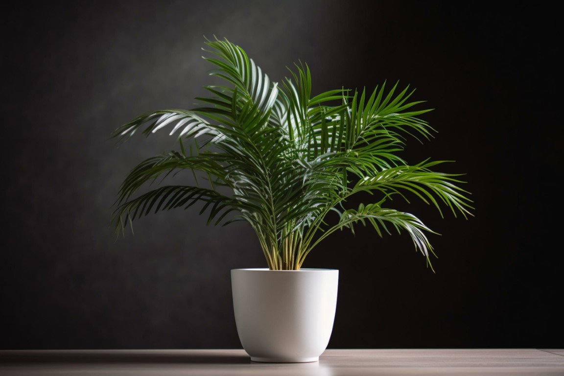 palmier en pot