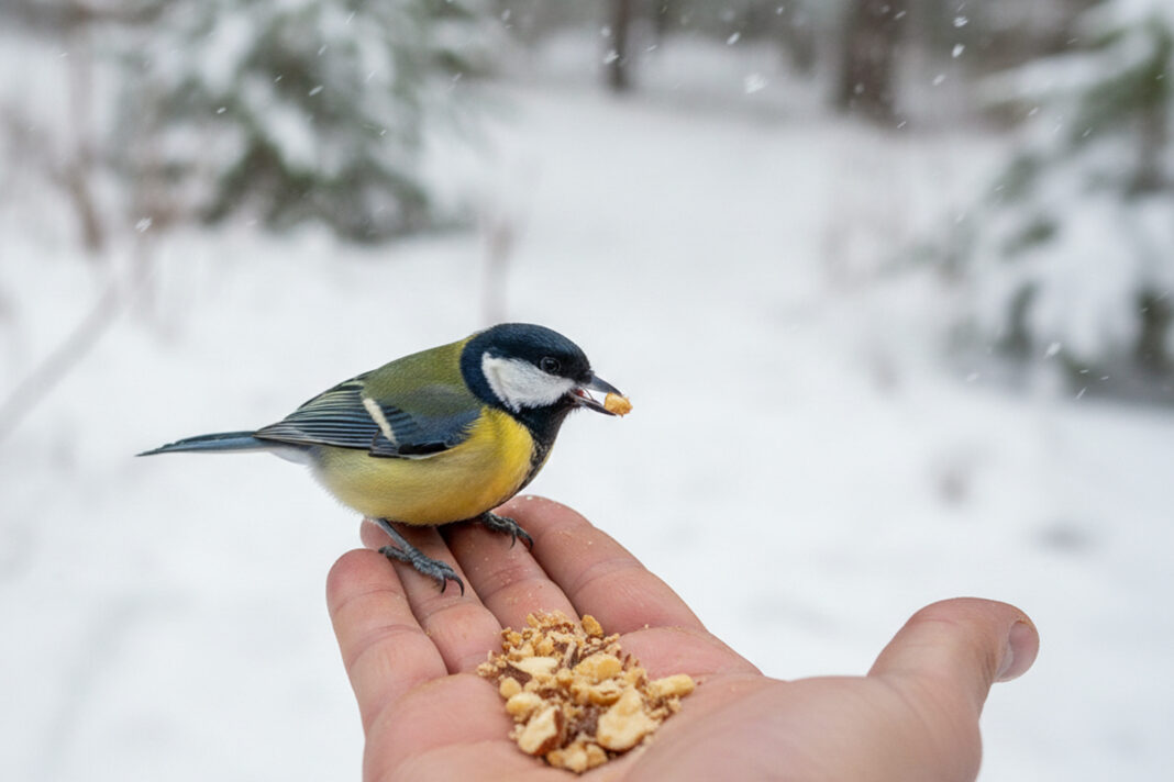 Donner des noix aux mésanges cet hiver : comment le faire sans faire d’erreur