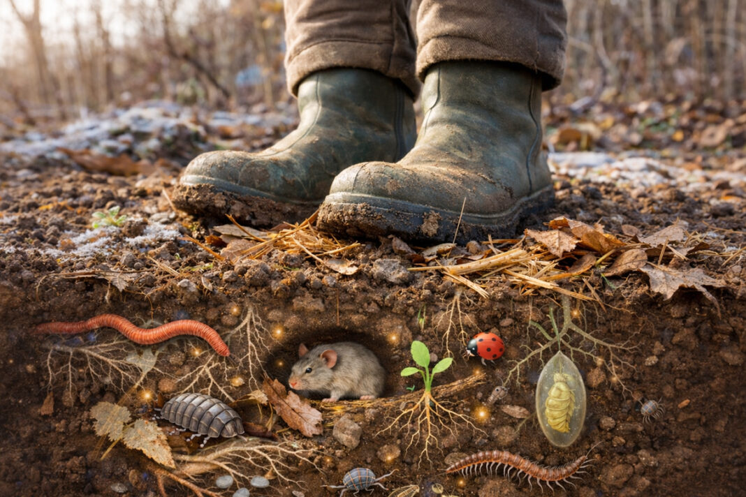 Votre potager n’est pas “vide” en hiver une vie entière se passe sous vos pieds